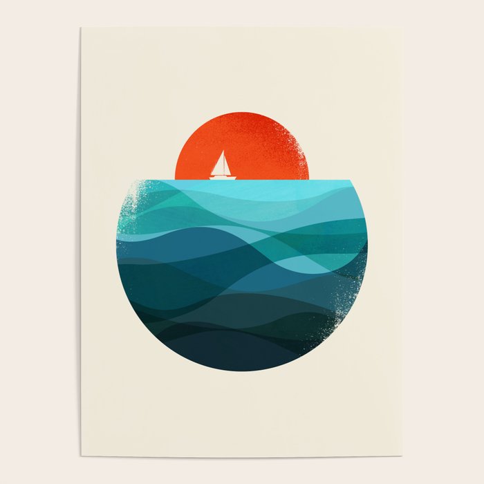 Deep blue ocean Poster Gallery Image 4