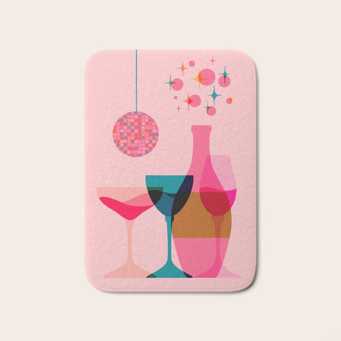 First Bubbly then Disco  Bath Mat Gallery Image 1