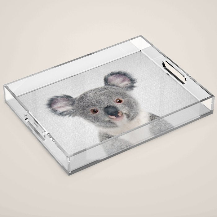 Baby Koala - Colorful Acrylic Tray Gallery Image 1