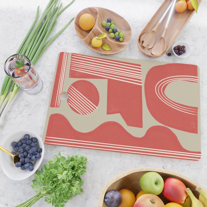 Modern Geo Shapes Cutting Board Gallery Image 2