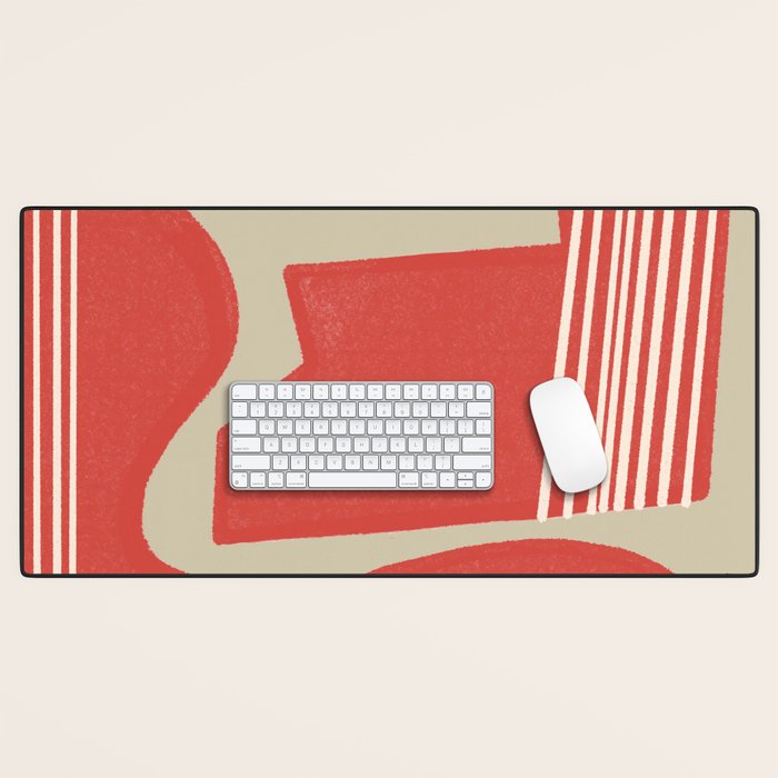 Modern Geo Shapes Desk Mat Gallery Image 1