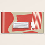 Modern Geo Shapes Desk Mat Gallery Image 1