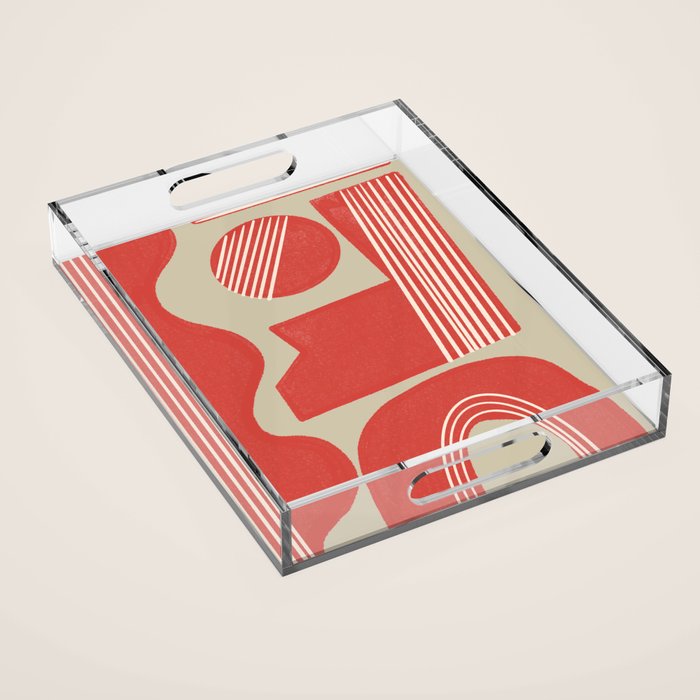 Modern Geo Shapes Acrylic Tray Gallery Image 1