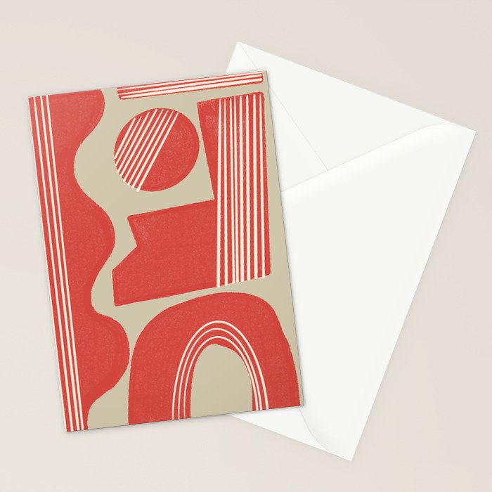 Modern Geo Shapes Stationery Card Gallery Image 2