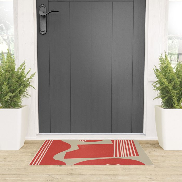 Modern Geo Shapes Welcome Mat Gallery Image 3