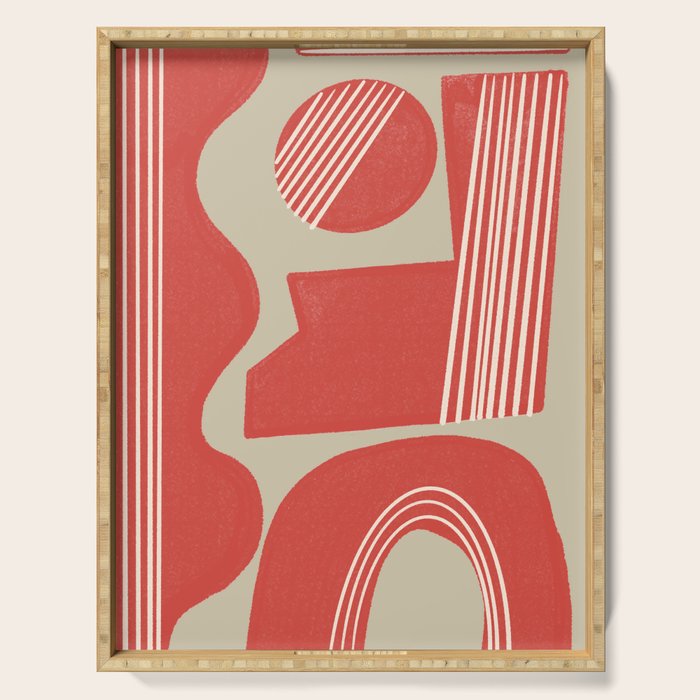 Modern Geo Shapes Serving Tray Gallery Image 1