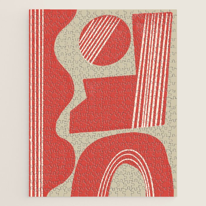 Modern Geo Shapes Jigsaw Puzzle Gallery Image 1