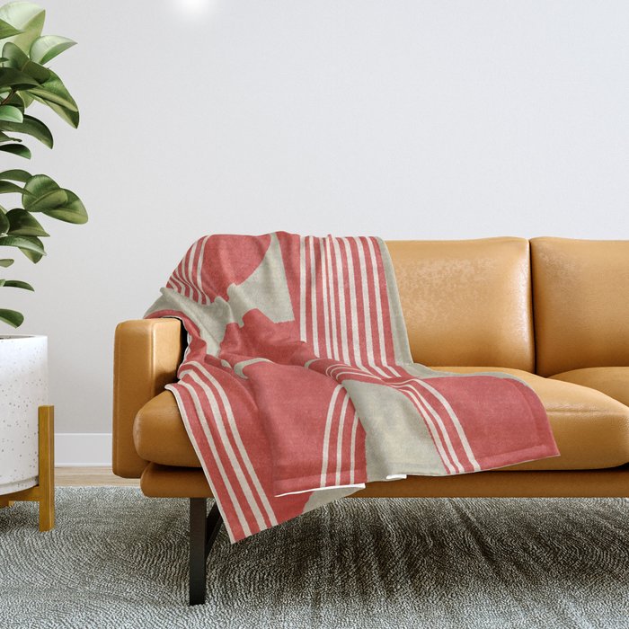 Modern Geo Shapes Throw Blanket Gallery Image 1