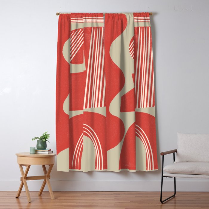 Modern Geo Shapes Window Curtain Gallery Image 1