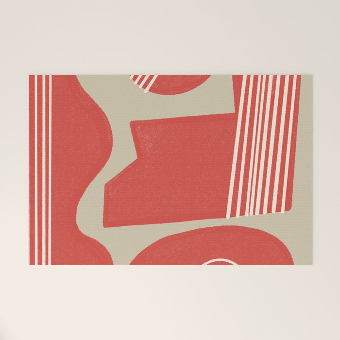 Modern Geo Shapes Welcome Mat Gallery Image 1