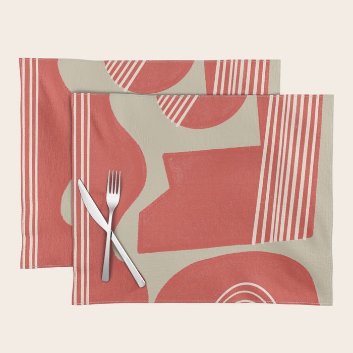 Modern Geo Shapes Placemat Gallery Image 1
