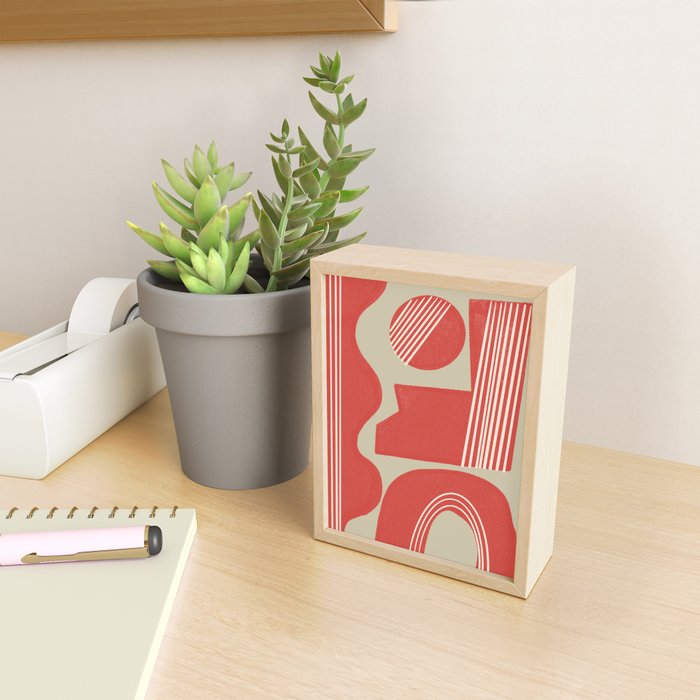 Modern Geo Shapes Mini Art Print Gallery Image 2