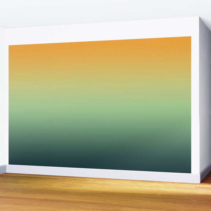 AUTUMN FOREST OMBRE COLORS ABSTRACT Wall Mural Gallery Image 2