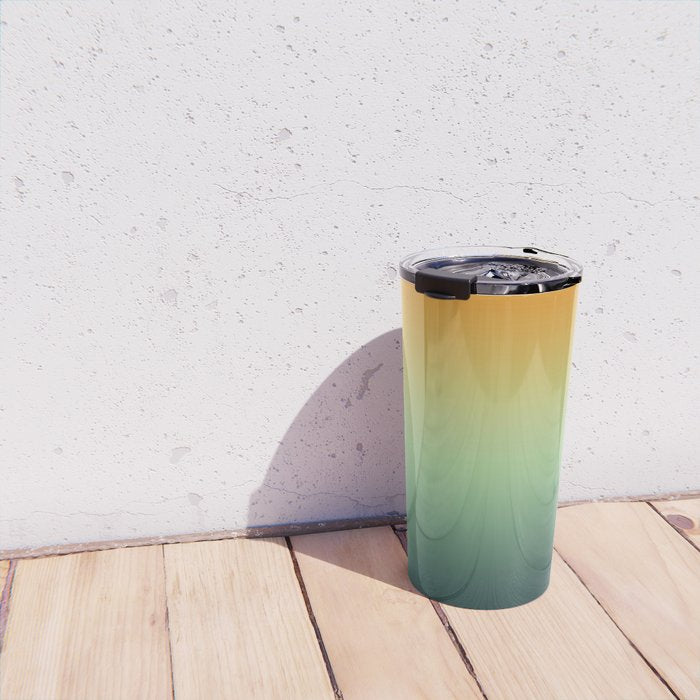 AUTUMN FOREST OMBRE COLORS ABSTRACT Travel Mug Gallery Image 4