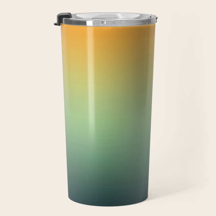 AUTUMN FOREST OMBRE COLORS ABSTRACT Travel Mug Gallery Image 3