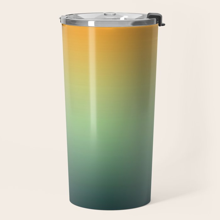 AUTUMN FOREST OMBRE COLORS ABSTRACT Travel Mug Gallery Image 2