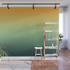 AUTUMN FOREST OMBRE COLORS ABSTRACT Wall Mural Gallery Image 1