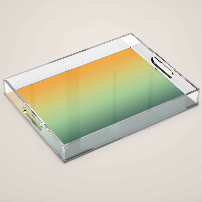 AUTUMN FOREST OMBRE COLORS ABSTRACT Acrylic Tray Gallery Image 1