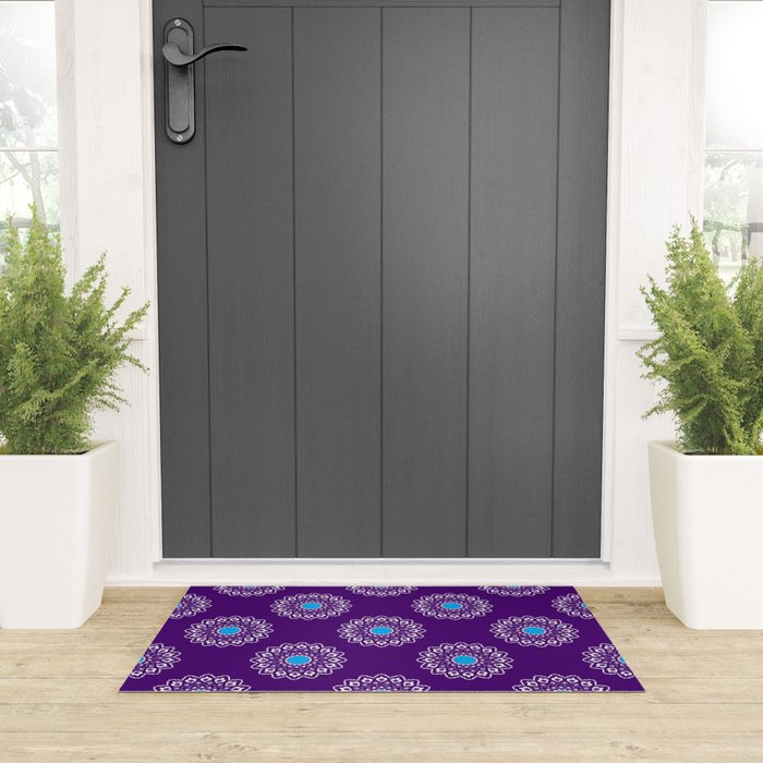 Mughal Motifs Welcome Mat Gallery Image 3