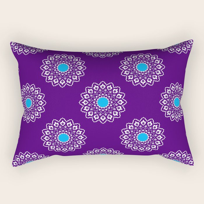 Mughal Motifs Rectangular Pillow Gallery Image 2
