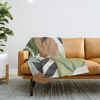 Abstract Art Jungle 4 Throw Blanket Gallery Image 1