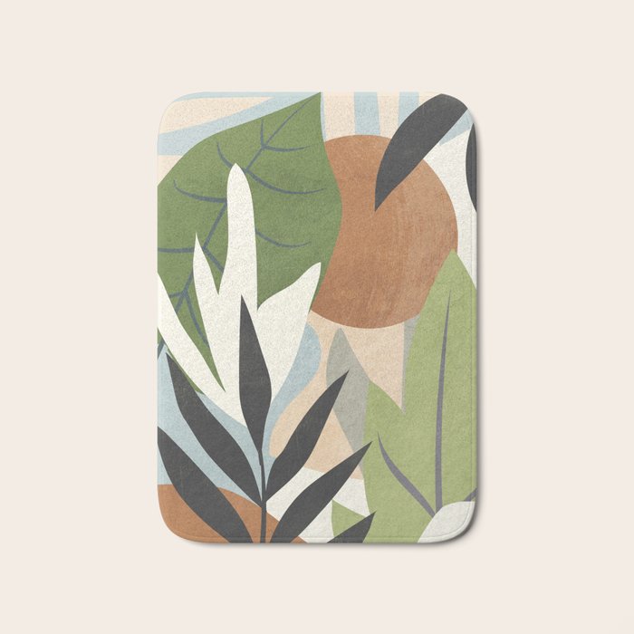 Abstract Art Jungle 4 Bath Mat Gallery Image 1