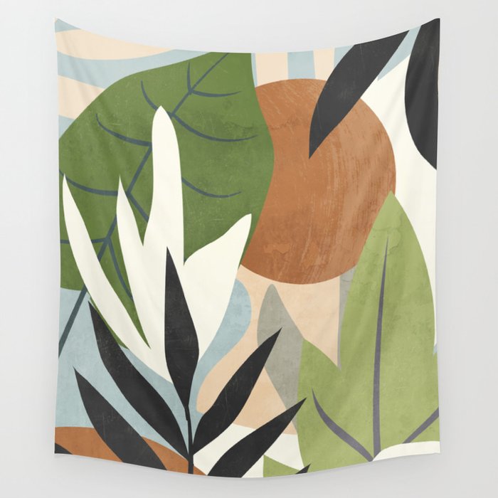 Abstract Art Jungle 4 Wall Tapestry Gallery Image 4