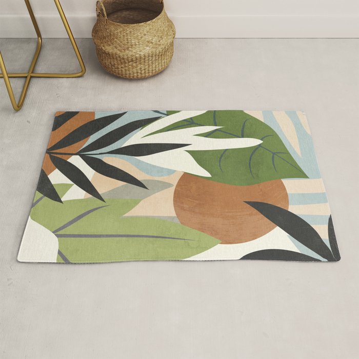 Abstract Art Jungle 4 Rug Gallery Image 1