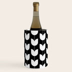 Spring Tulips IV Black and White Mid Century Flowers Wine Chiller Gallery Image 3