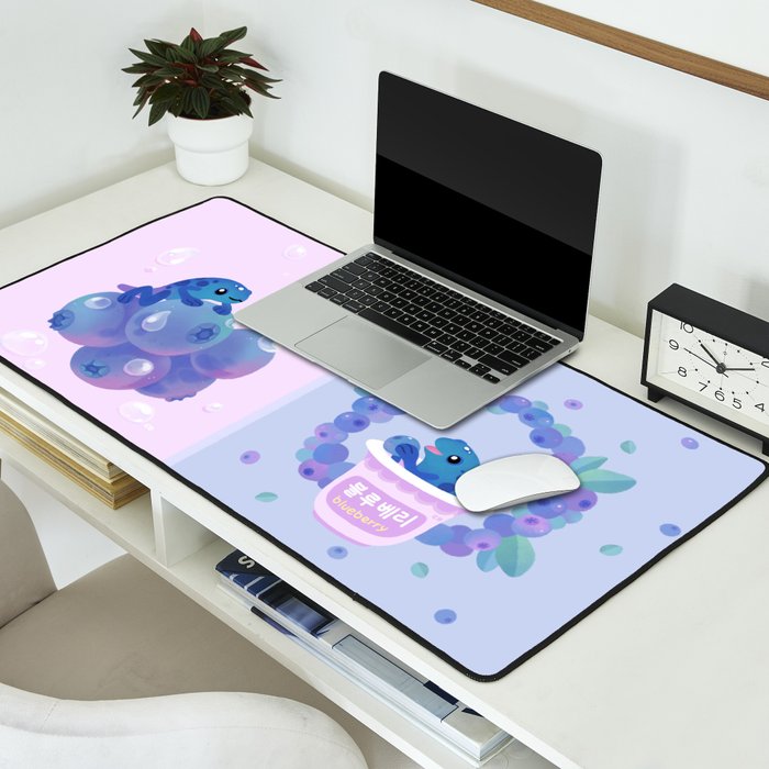 Blueberry poison yogurt 2 Desk Mat Gallery Image 2
