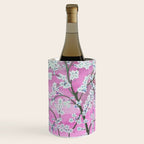 Elegant white pink floral painting pattern Wine Chiller Gallery Image 1