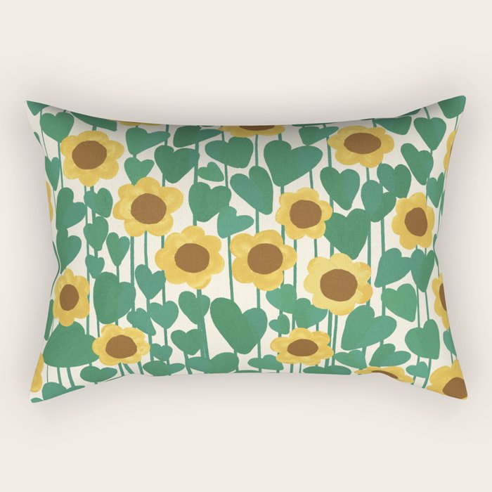 Sunflowers Rectangular Pillow Gallery Image 2