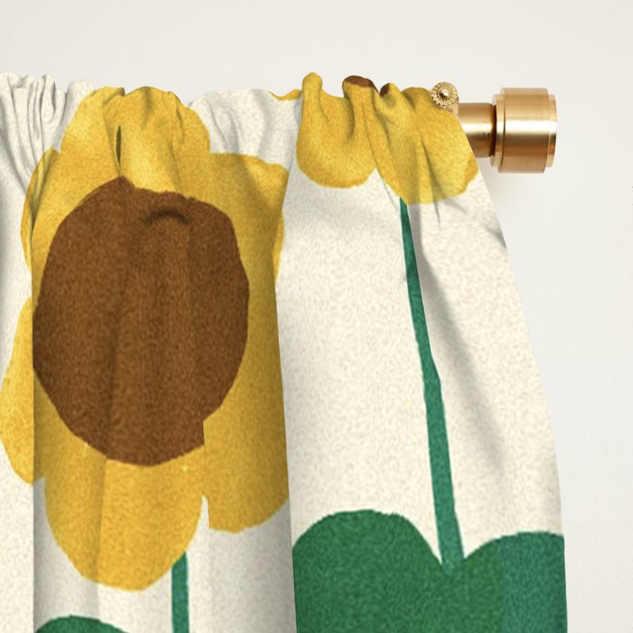Sunflowers Window Curtain Gallery Image 2