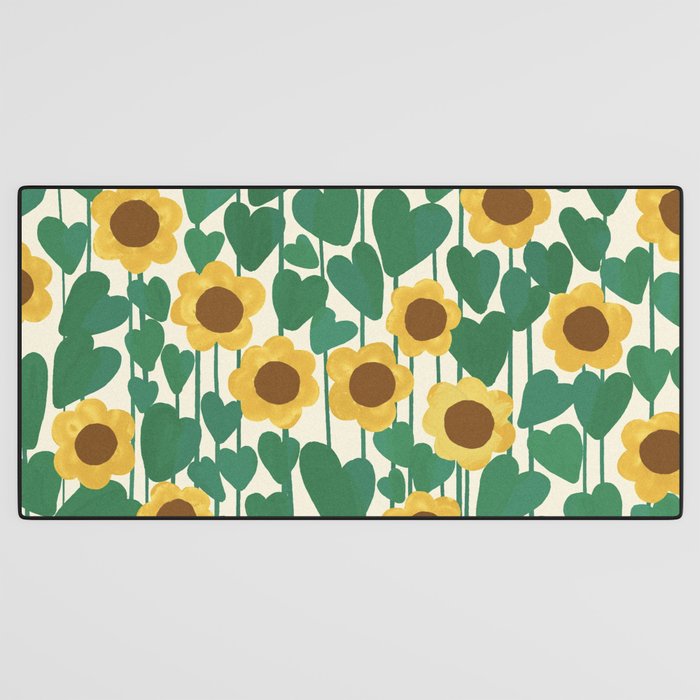 Sunflowers Desk Mat Gallery Image 3