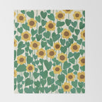 Sunflowers Throw Blanket Gallery Image 2