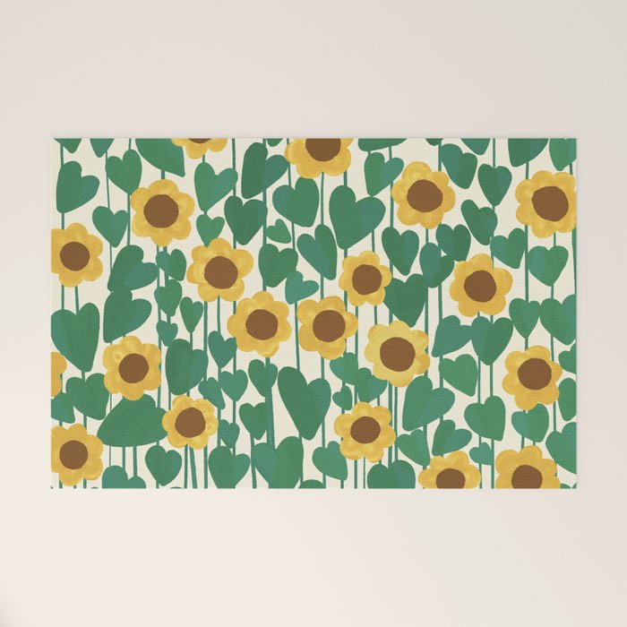 Sunflowers Welcome Mat Gallery Image 1