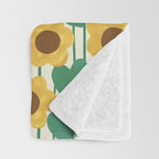 Sunflowers Throw Blanket Gallery Image 3