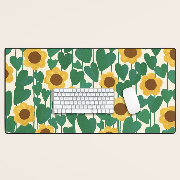 Sunflowers Desk Mat Gallery Image 1