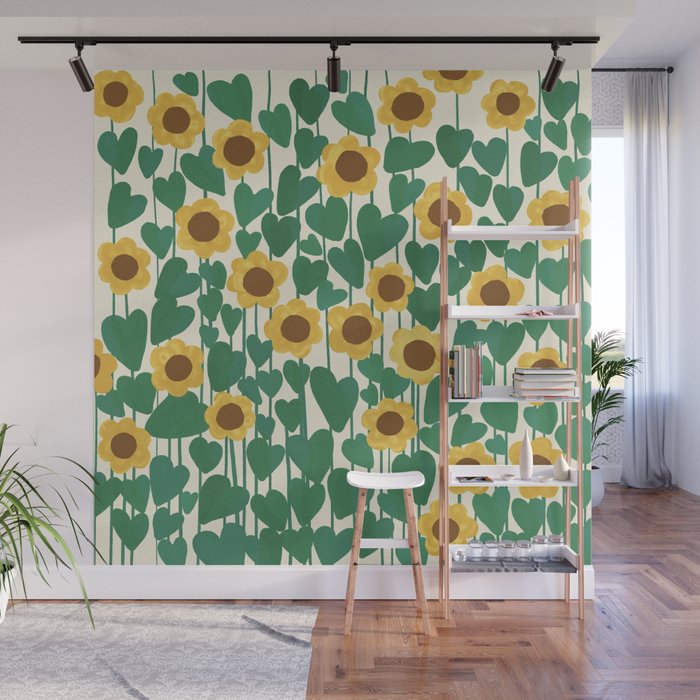 Sunflowers Wall Mural Gallery Image 1