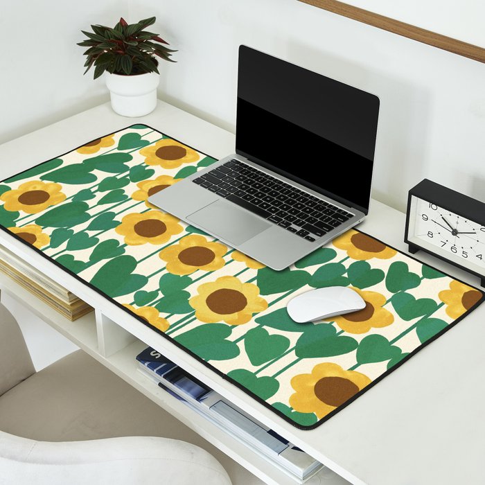 Sunflowers Desk Mat Gallery Image 2