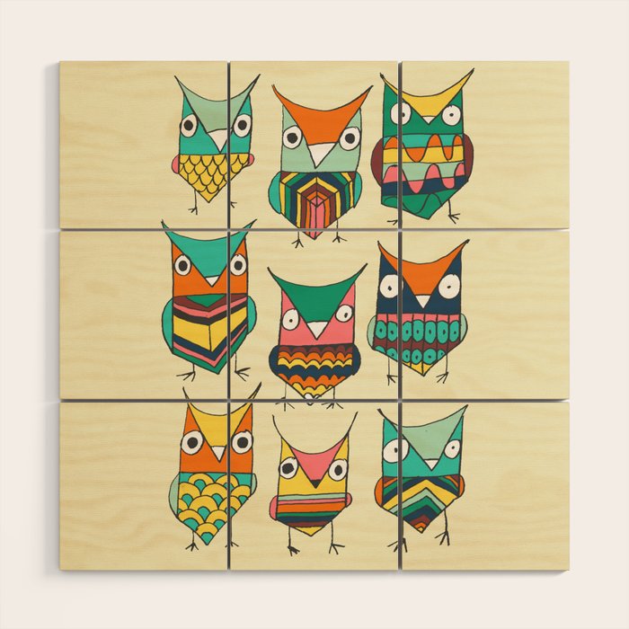 Give a hoot Wood Wall Art Gallery Image 1