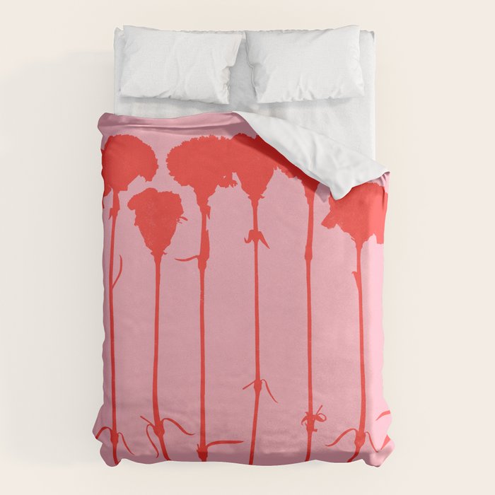 carnations 3 Duvet Cover Gallery Image 1