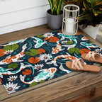 Koi Pond - Orange Outdoor Rug Gallery Image 2