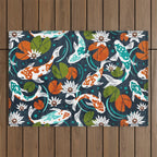 Koi Pond - Orange Outdoor Rug Gallery Image 1