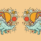 Star Stego | Retro Reptile Palette Coffee Mug Gallery Image 2