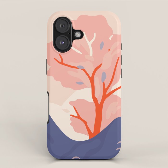 Cherry tree nature landscape art iPhone Case Gallery Image 1