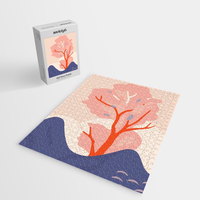 Cherry tree nature landscape art Jigsaw Puzzle Gallery Image 2
