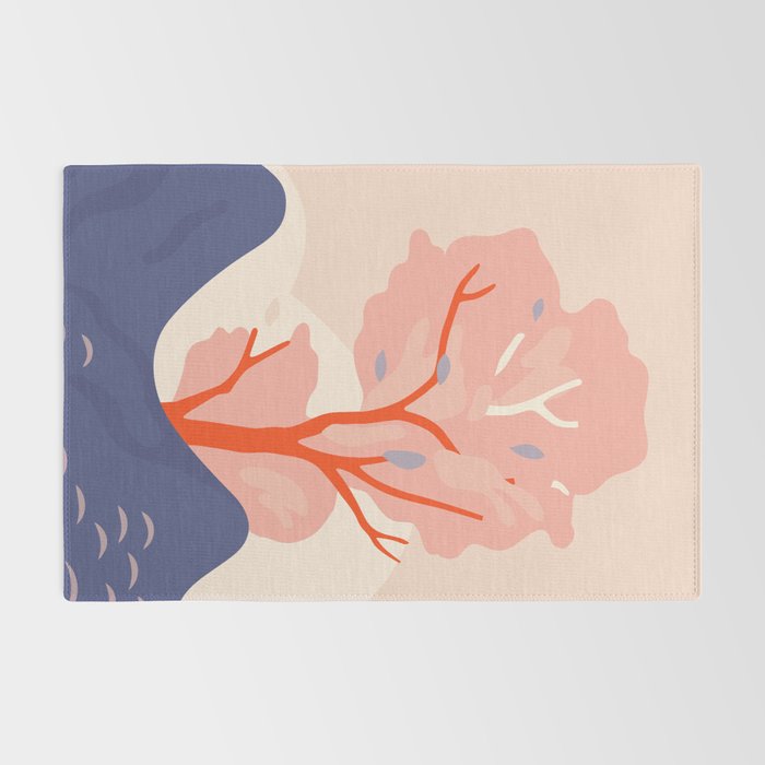 Cherry tree nature landscape art Rug Gallery Image 2
