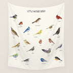 little nature birds Wall Tapestry Gallery Image 4