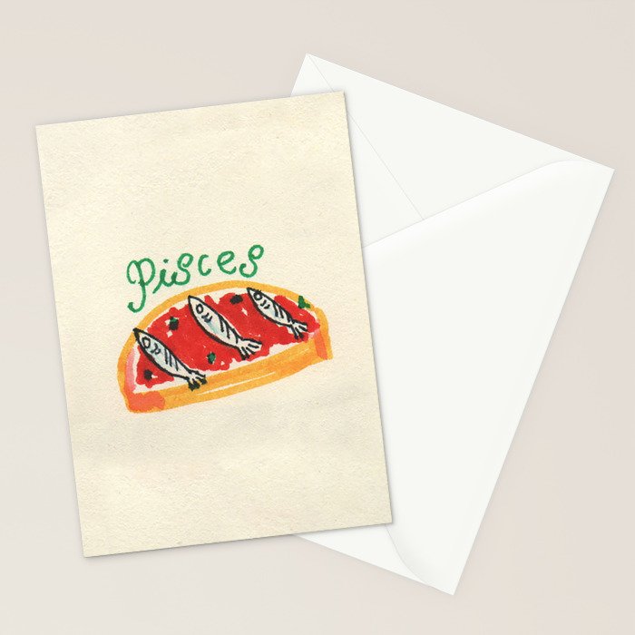 pisces tomato Stationery Card Gallery Image 2